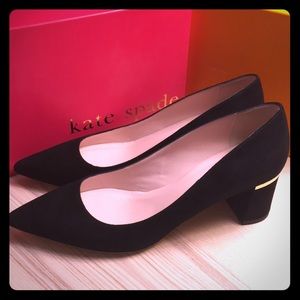 Kate Spade / Milan Too / Black Suede / Size 7.5 M